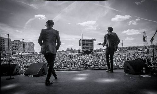 on stage at Hard Rock Calling