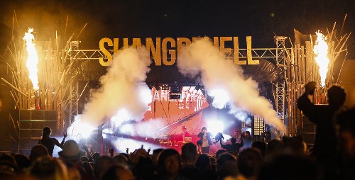 around the festival site (Shangri La)