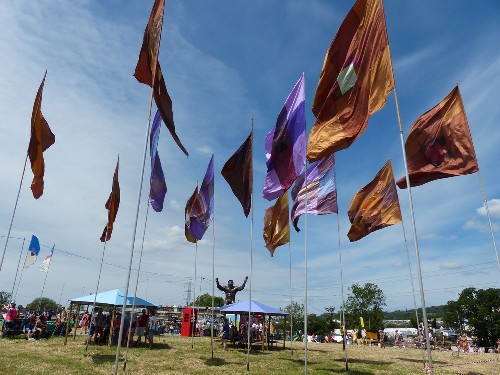 around the festival site (Silver Hayes)