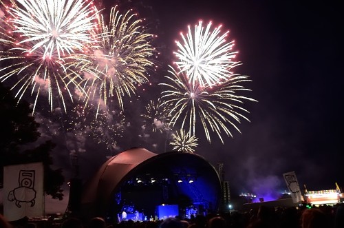 around the festival site (fireworks display): The Beatherder Festival 2015