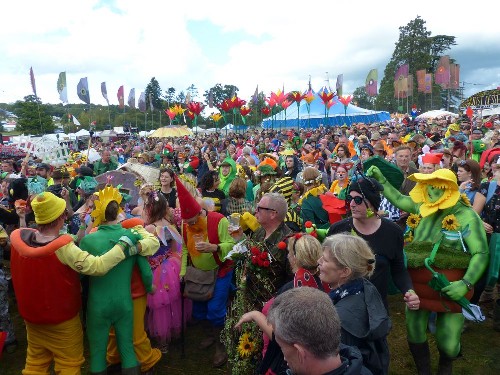 around the festival site (fancy dress competition)