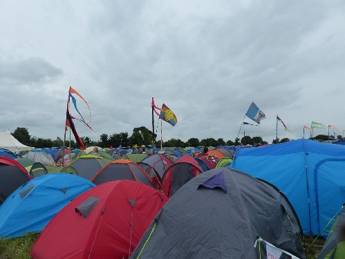 around the festival site (camping)