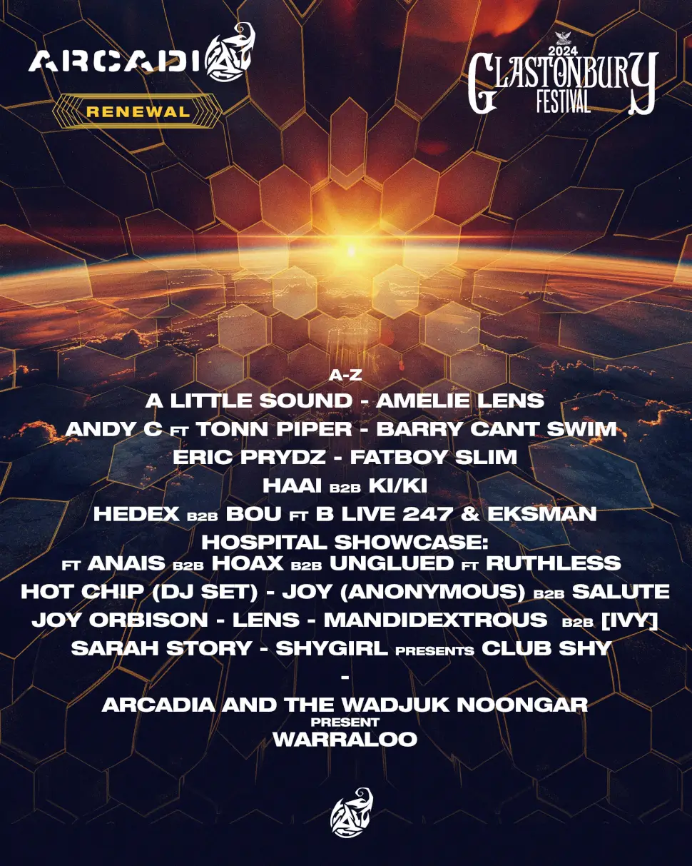 Arcadia Lineup Revealed For Glastonbury 2024 - Vimarsana News
